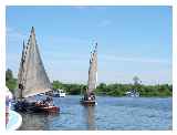 Sailing boats, Malthouse Broad © Caroline  Ramsden