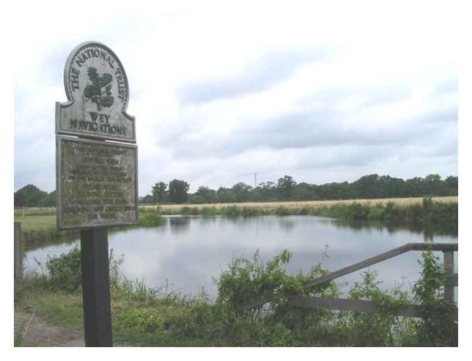 The River Wey at Newark New Bridge