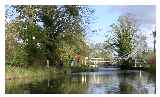 Lift Bridge at Warnborough Green - you can get under with care