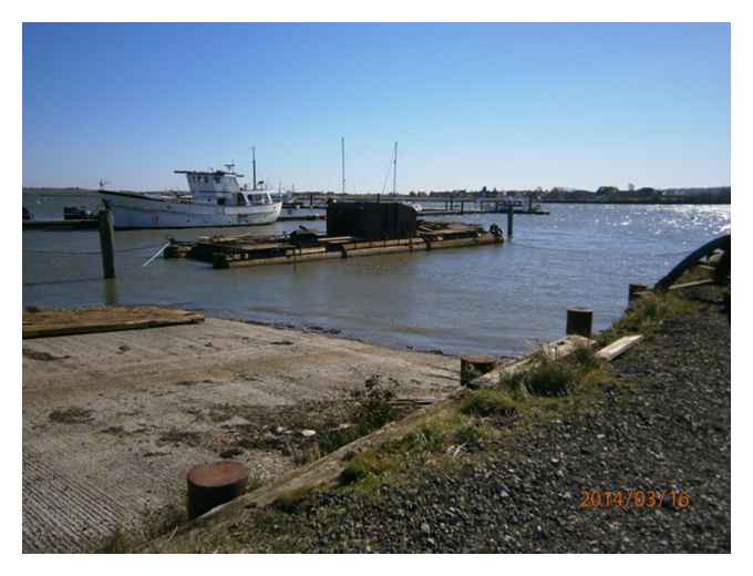 The slipway at the start