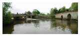 Twyford Bridge on the right, is just about passable through the far arch on a day like today