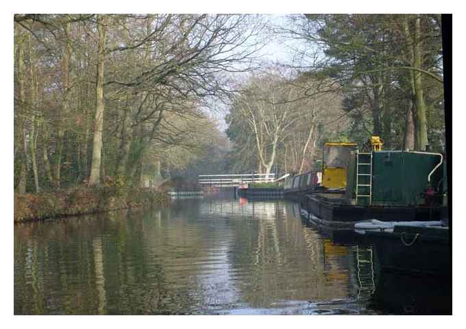 The swing bridge at Mytchett