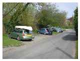 Car parking spaces 10 yards north of the canal bridge