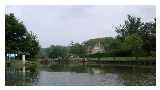 Eynsham Lock - camping is on the island on the left.