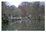 Even in winter Lilford Lock is a cracking place with the pretty lock cottage and all the trees