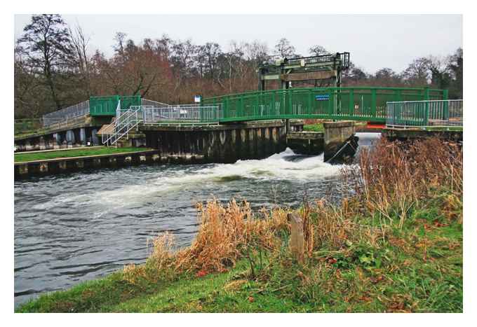 Brandon Locks on the Little River Ouse Brandon Suffolk © David Striker