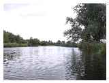 The stretch in front of the Huntingdon river frontage is fairly bland, but once past it the scenery starts to improve